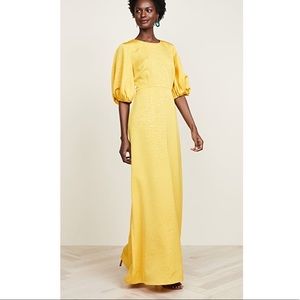 Stine Goya Delia Maxi Dress Lemon Small
